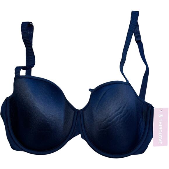 NWT $72 ThirdLove 24/7 Tee Shirt Bra Size 32 E 1/2 for in between cup sizes - Picture 3 of 9